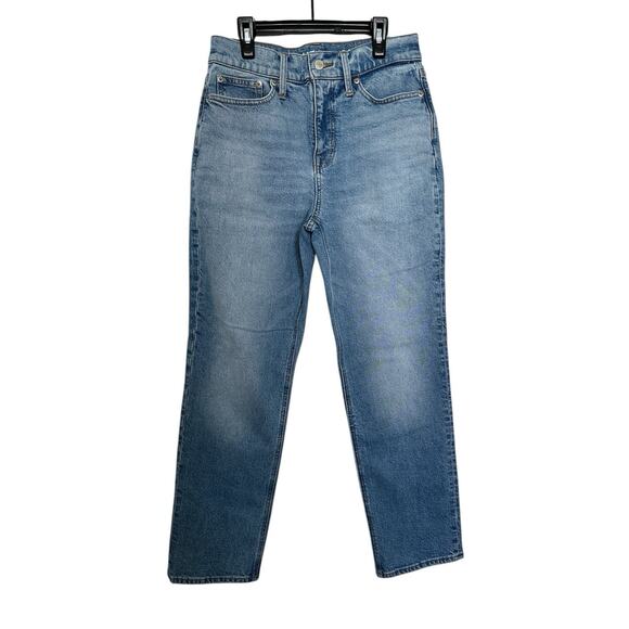 J. Crew | Classic Straight Leg High Rise Medium Wash Jeans SIze 26 - Picture 1 of 8